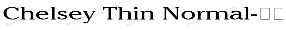 Chelsey Thin Normal字体转换